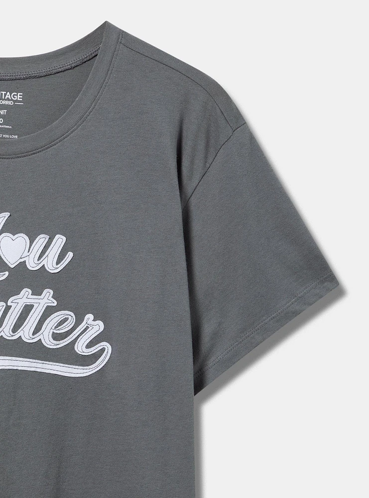 You Matter Relaxed Fit Cotton Tee