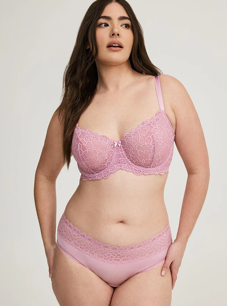 Peacock Lace Balconette Bra
