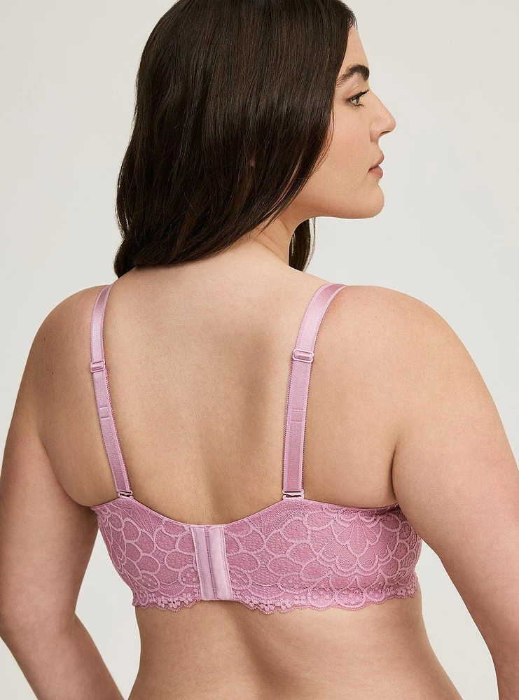 Peacock Lace Balconette Bra