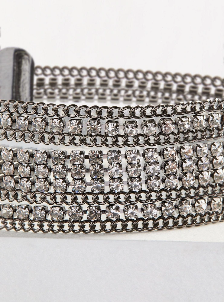 Rhinestone Magnetic Bracelet