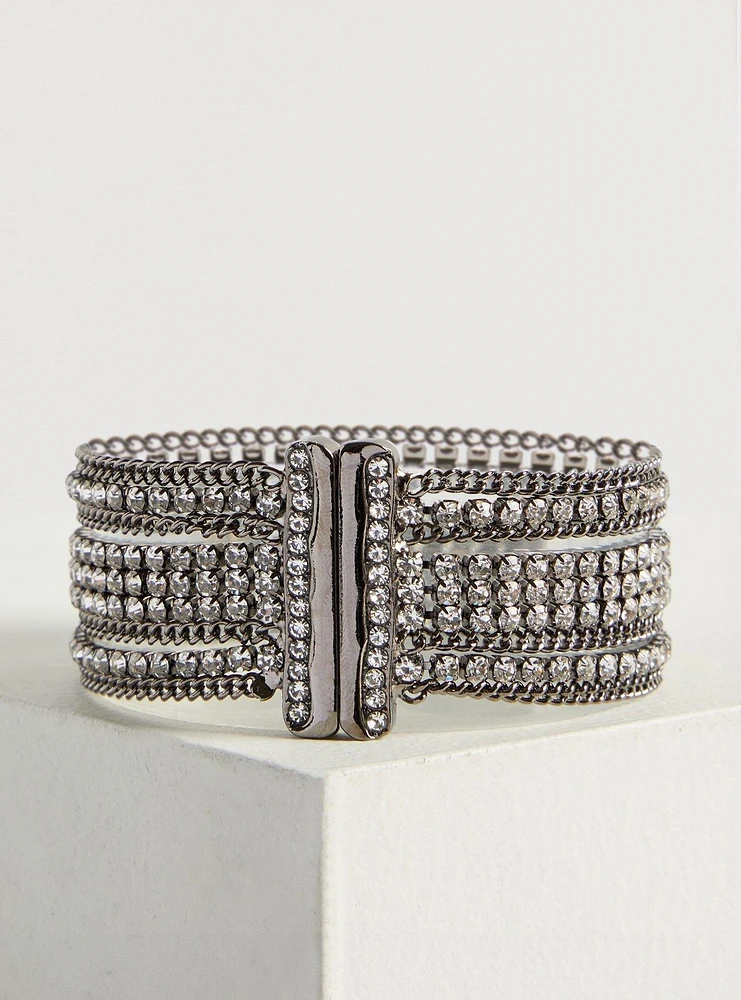 Rhinestone Magnetic Bracelet