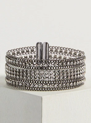 Rhinestone Magnetic Bracelet