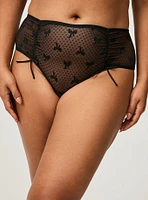 Ruched Lace Cheeky Panty