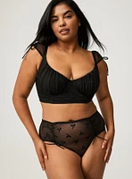 Overt Innocence Ruched Mesh Bra