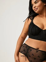 Overt Innocence Ruched Mesh Bra