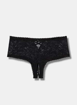 Lace Cheeky P:anty with Open Gusset