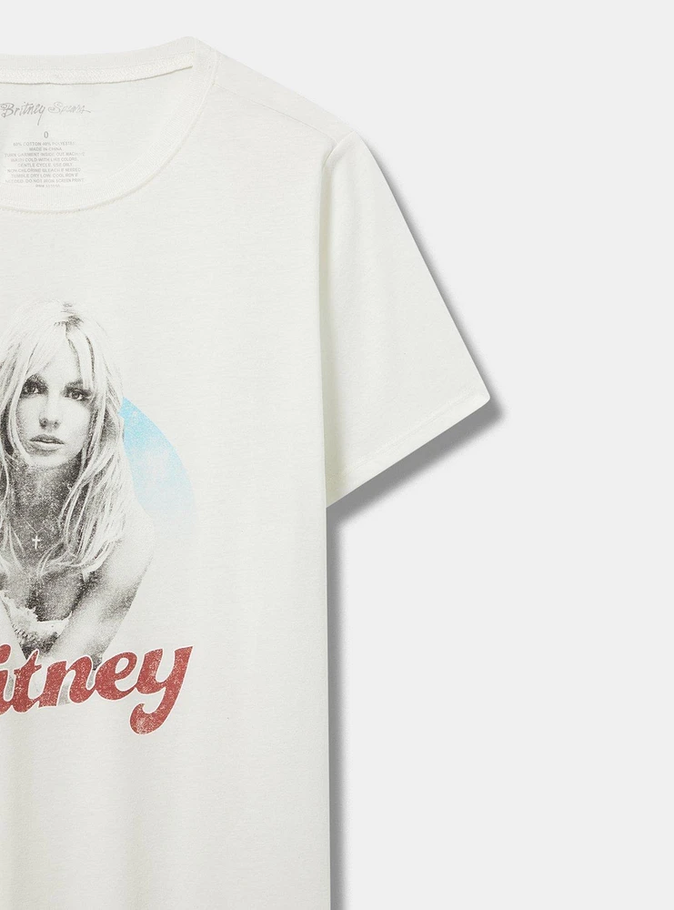 Britney Spears Classic Fit Crew Cotton Tee