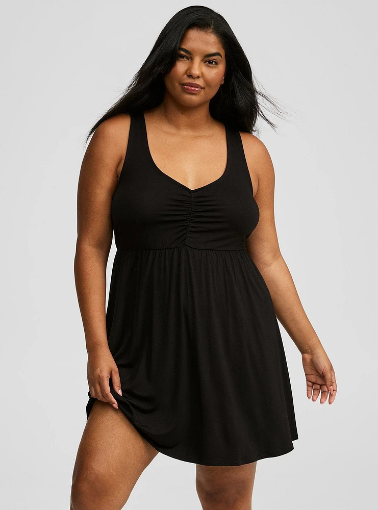 Lace Back Babydoll Sleep Gown