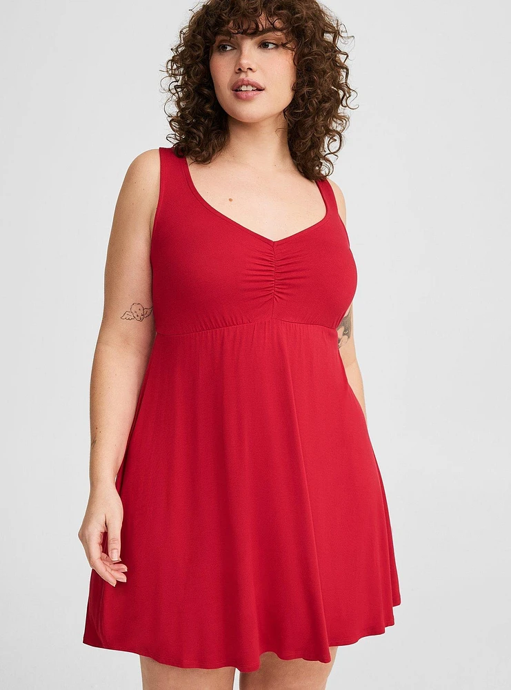 Lace Back Babydoll Sleep Gown