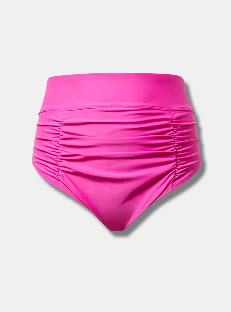 High-Waist High Leg Cheeky Swim Bottom