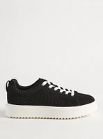 Chunky Knit Laceup Sneaker (WW