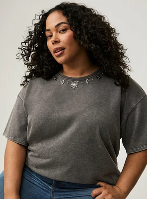 Embellished Crew Tee