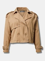 Lightweight Twill Crop Trench