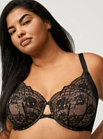 Full Coverage Unlined Lace Bra