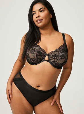 Full Coverage Unlined Lace Bra