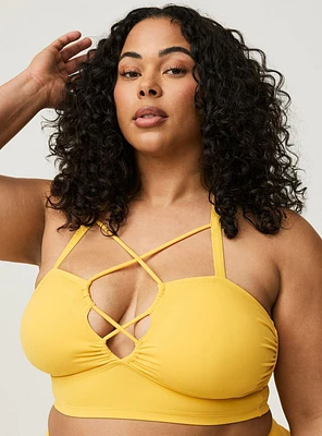 Wire-Free Cross Front Bikini Top