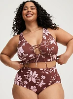 Wireless Tie-Front Back Smoothing Bikini Top