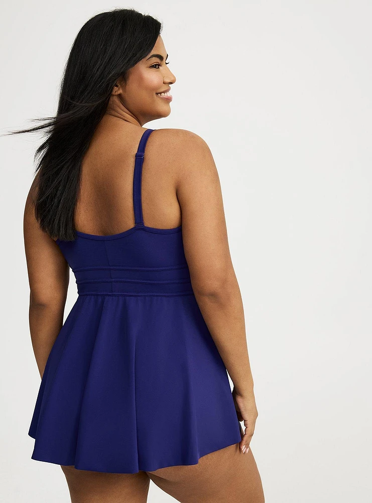 Skater Plunge Swim Dress