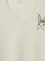 Bunny Girlfriend V-Neck Tee