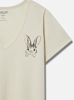 Bunny Girlfriend V-Neck Tee