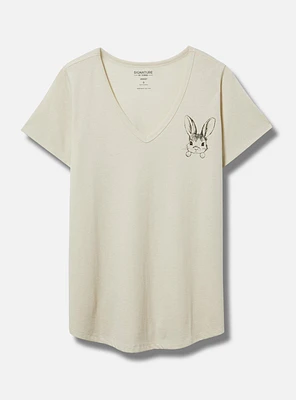 Bunny Girlfriend V-Neck Tee