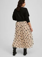 A-line Tea Length Skirt