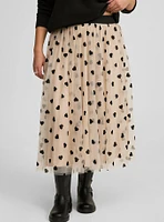 A-line Tea Length Skirt