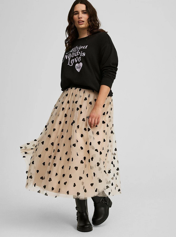 A-line Tea Length Skirt