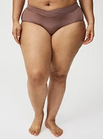 Cross-Front Mid-Rise Brief Panty