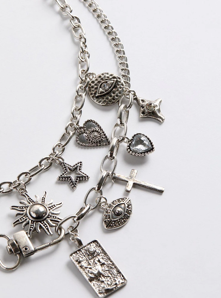 Tarot Charm Layered Necklace