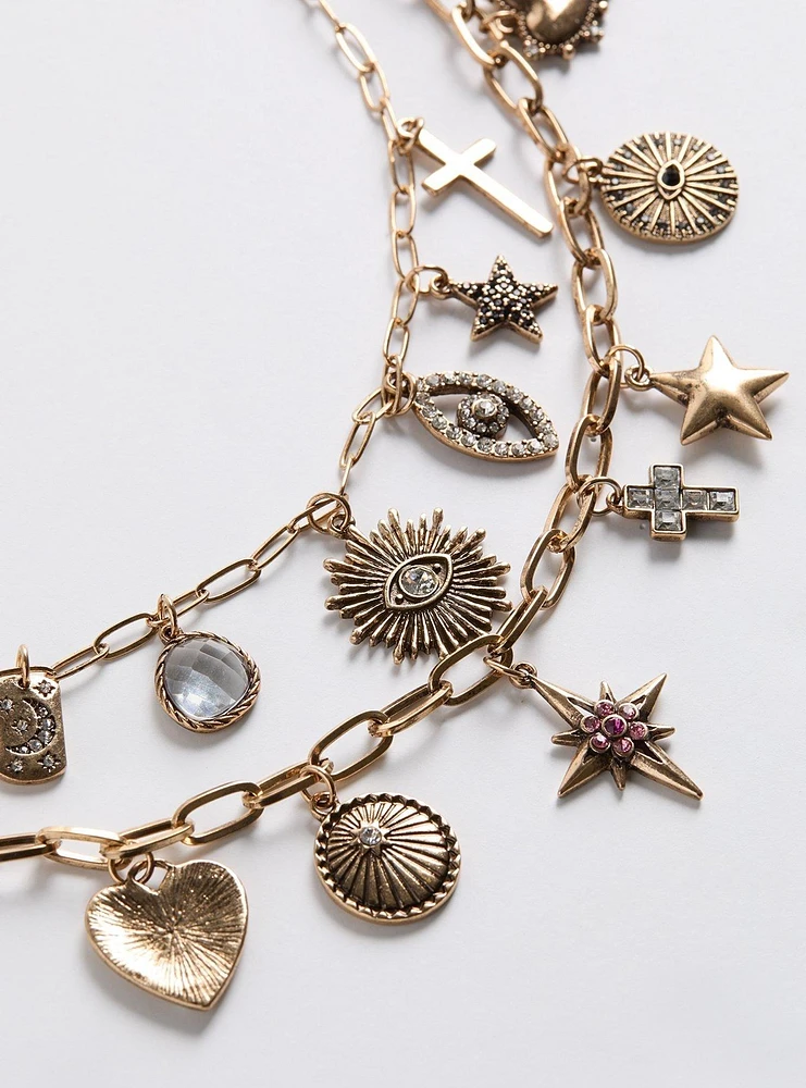 Celestial Charm Layered Necklace