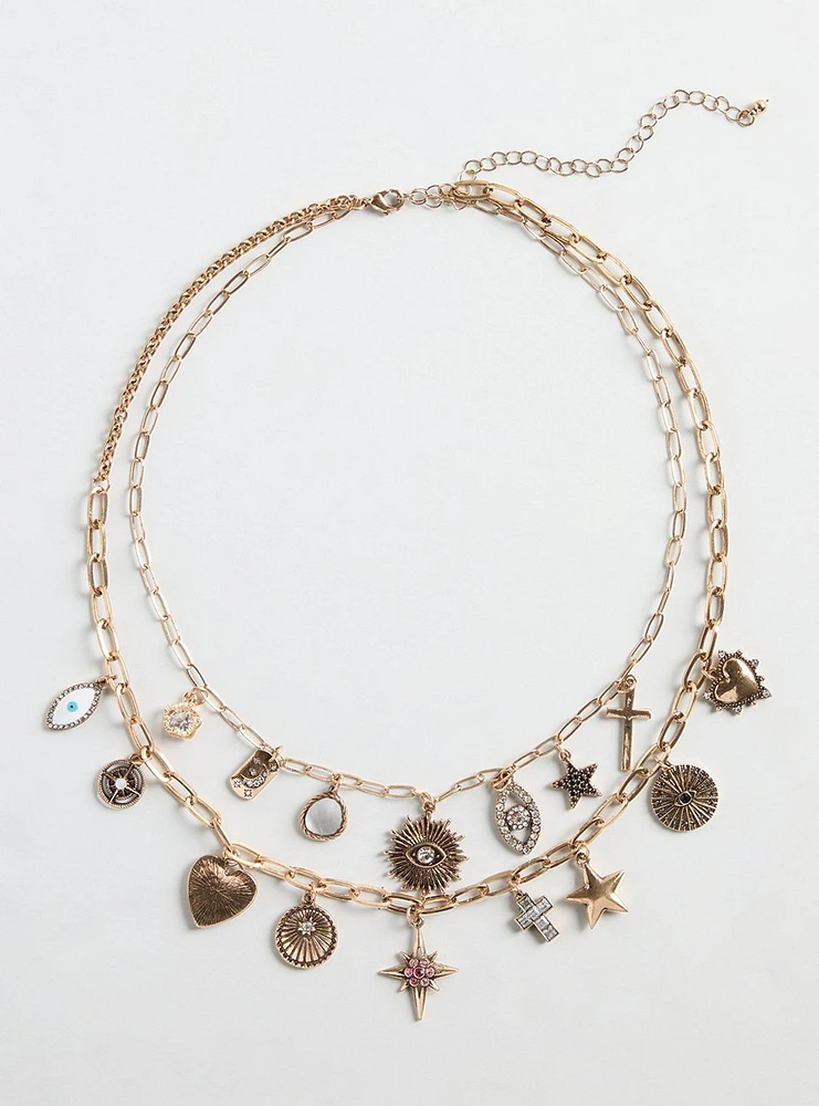 Celestial Charm Layered Necklace