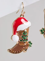 Holiday Boots Statement Earring