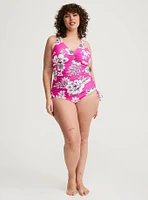 Tie-Back One Piece Swimsuit