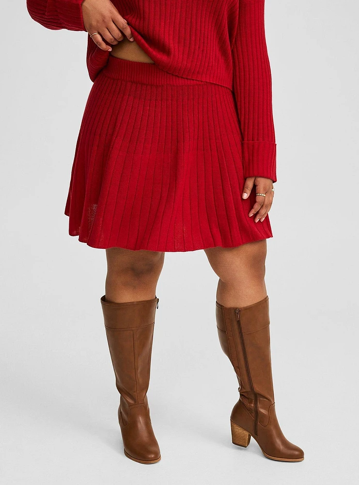 Mini A-Line Sweater Skirt