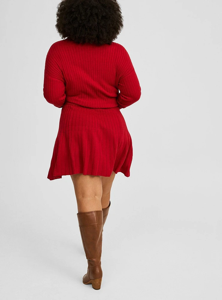 Mini A-Line Sweater Skirt