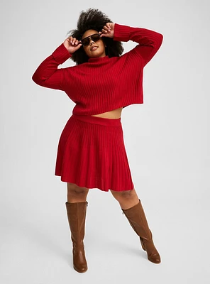 Mini A-Line Sweater Skirt