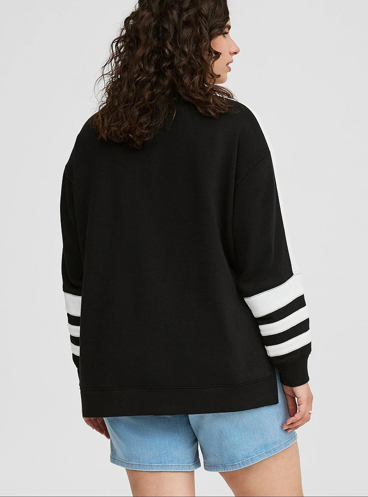 Cozy Fleece Step Hem Sweatshirt