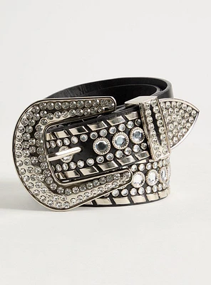 Stud & Rhinestone Western Belt