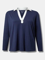 Collared Long Sleeve Tee