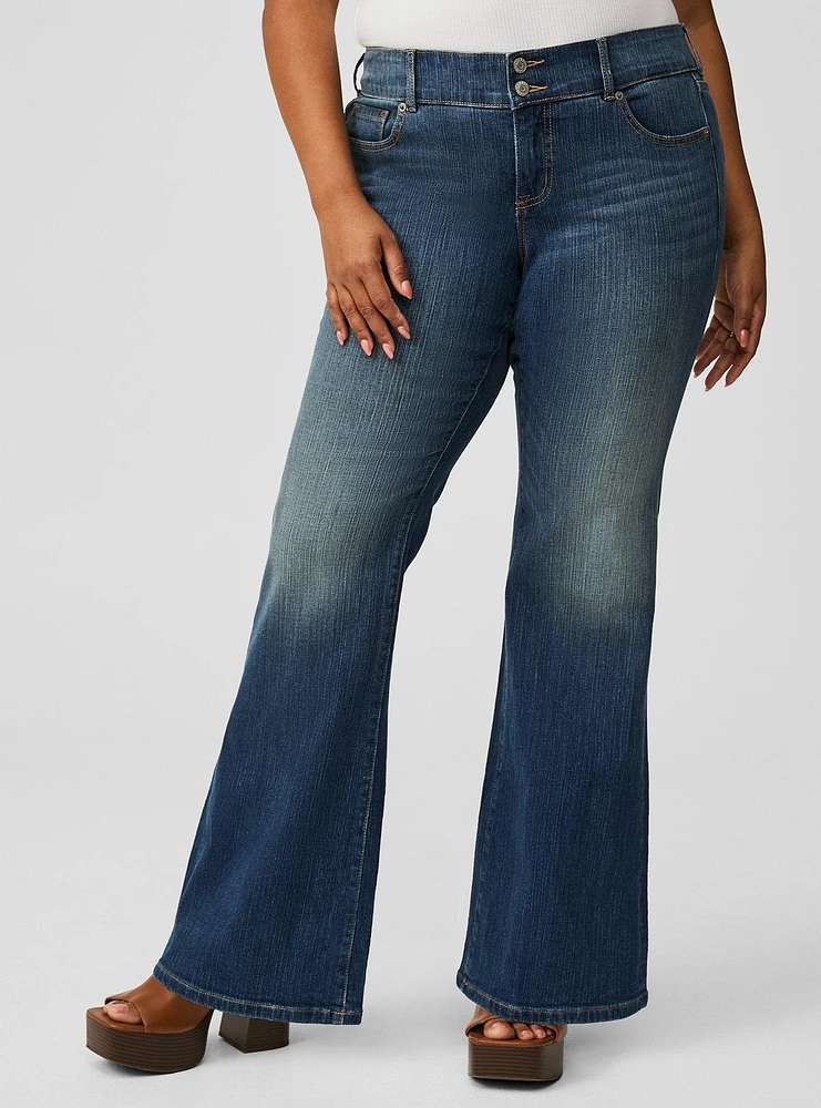 Low-Rise Flare Jean