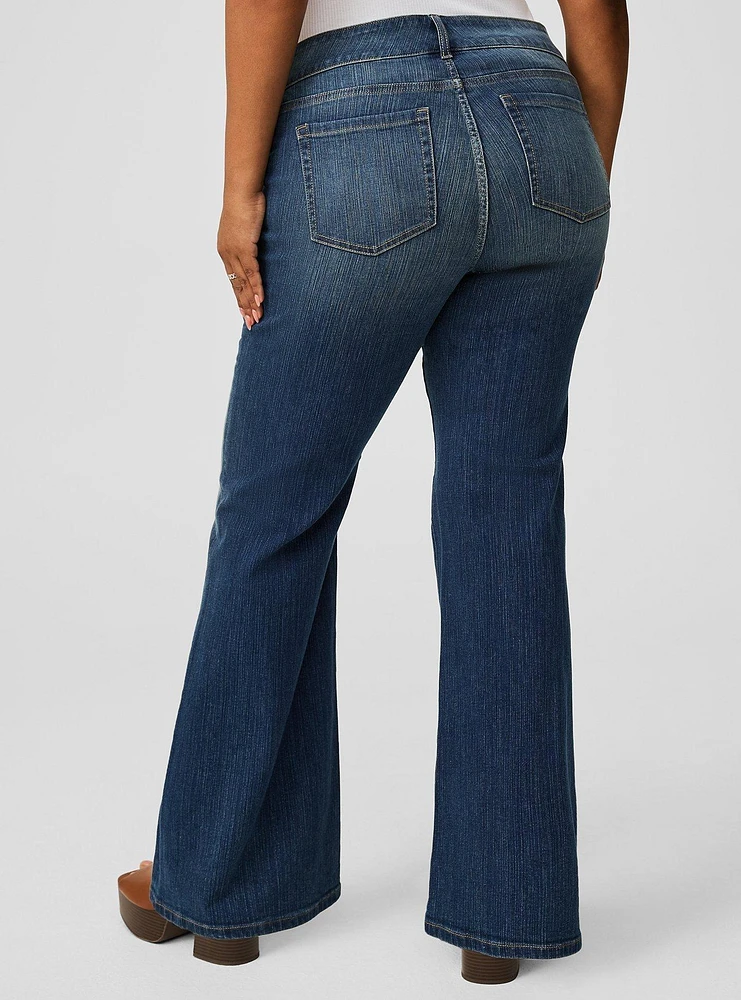 Low-Rise Flare Jean