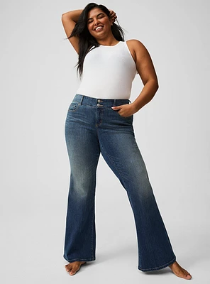 Low-Rise Flare Jean