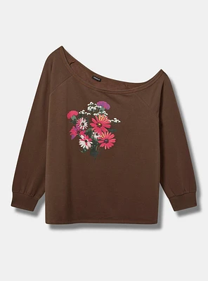 Vibrant Floral Relaxed Sweatshirt