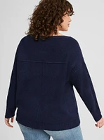 Vegan Cashmere Boat Neck Pullover