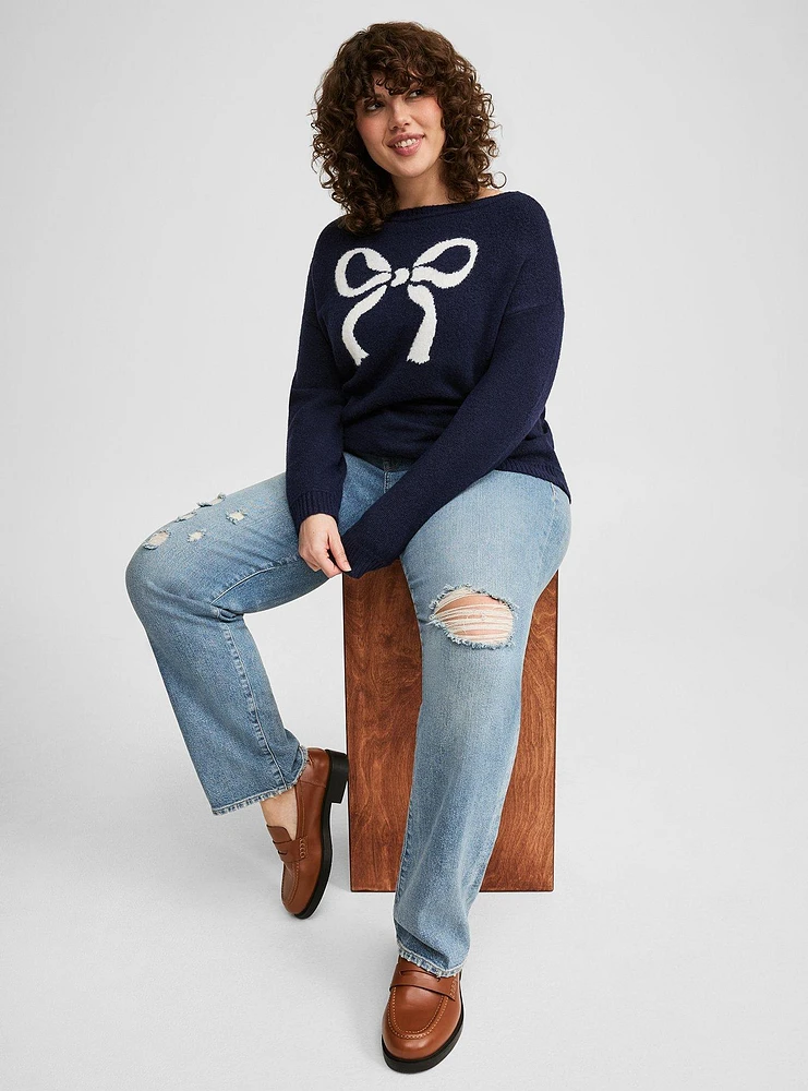 Vegan Cashmere Boat Neck Pullover