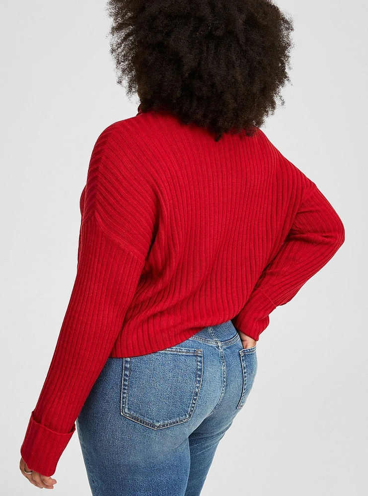 Ribbed Pullover Sweater