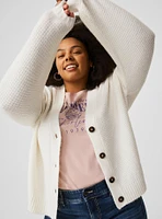 Vegan Cashmere Textured Cardigan