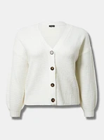 Vegan Cashmere Textured Cardigan