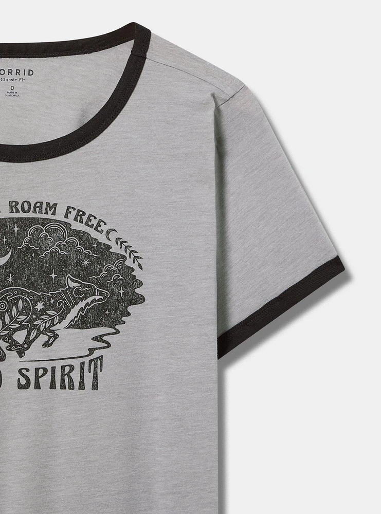 Roam Free Classic Fit Crew Signature Jersey Tee